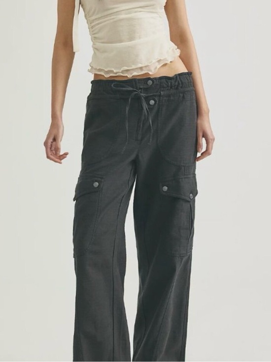 We The Free Pants - We The Free Park Ave Pull-On Cargo Pants – Black – Size M
